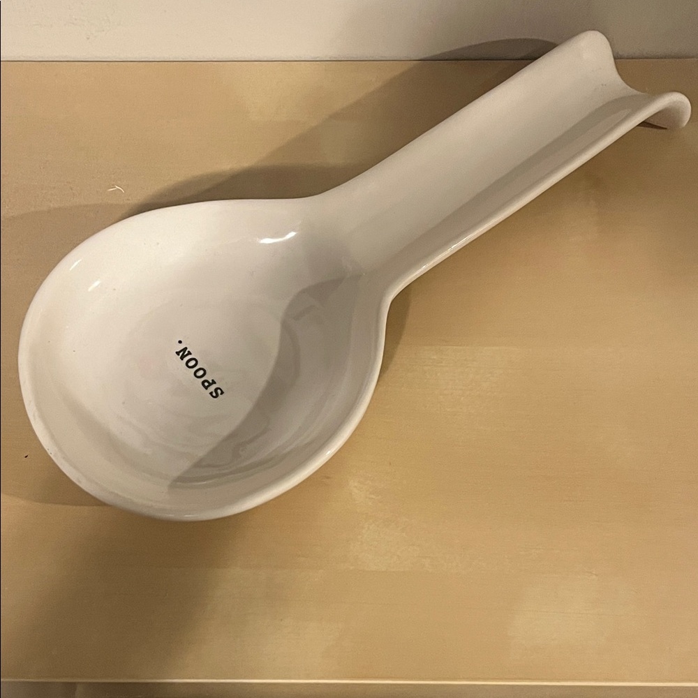 Rae Dunn White Spoon Rest